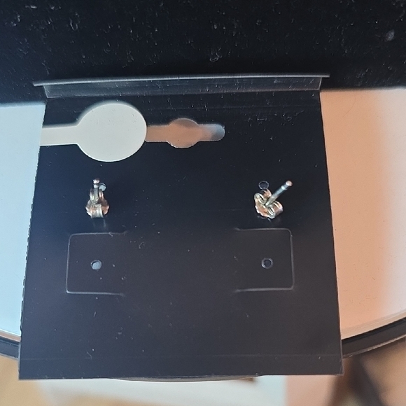Iridescent Stud Earrings - Picture 2 of 2
